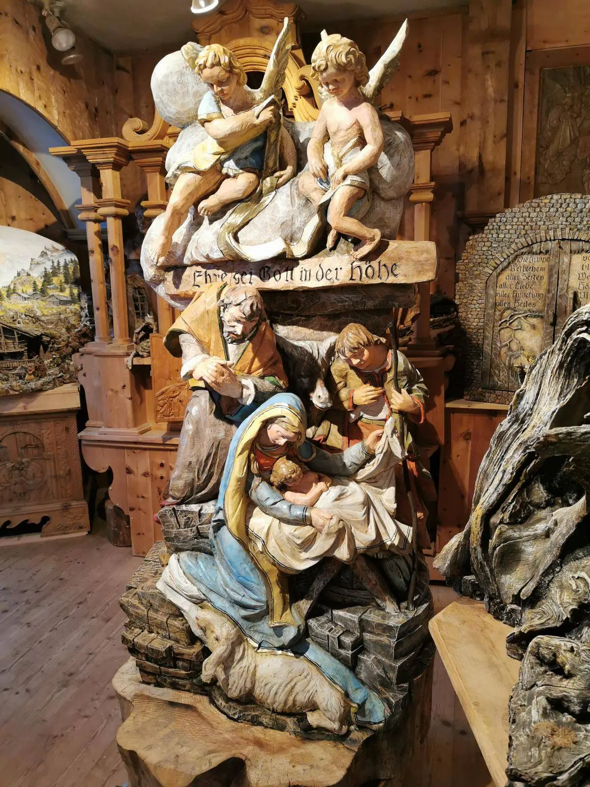 Die neue Dorfkrippe (noch im Atelier), Foto: Gatterer