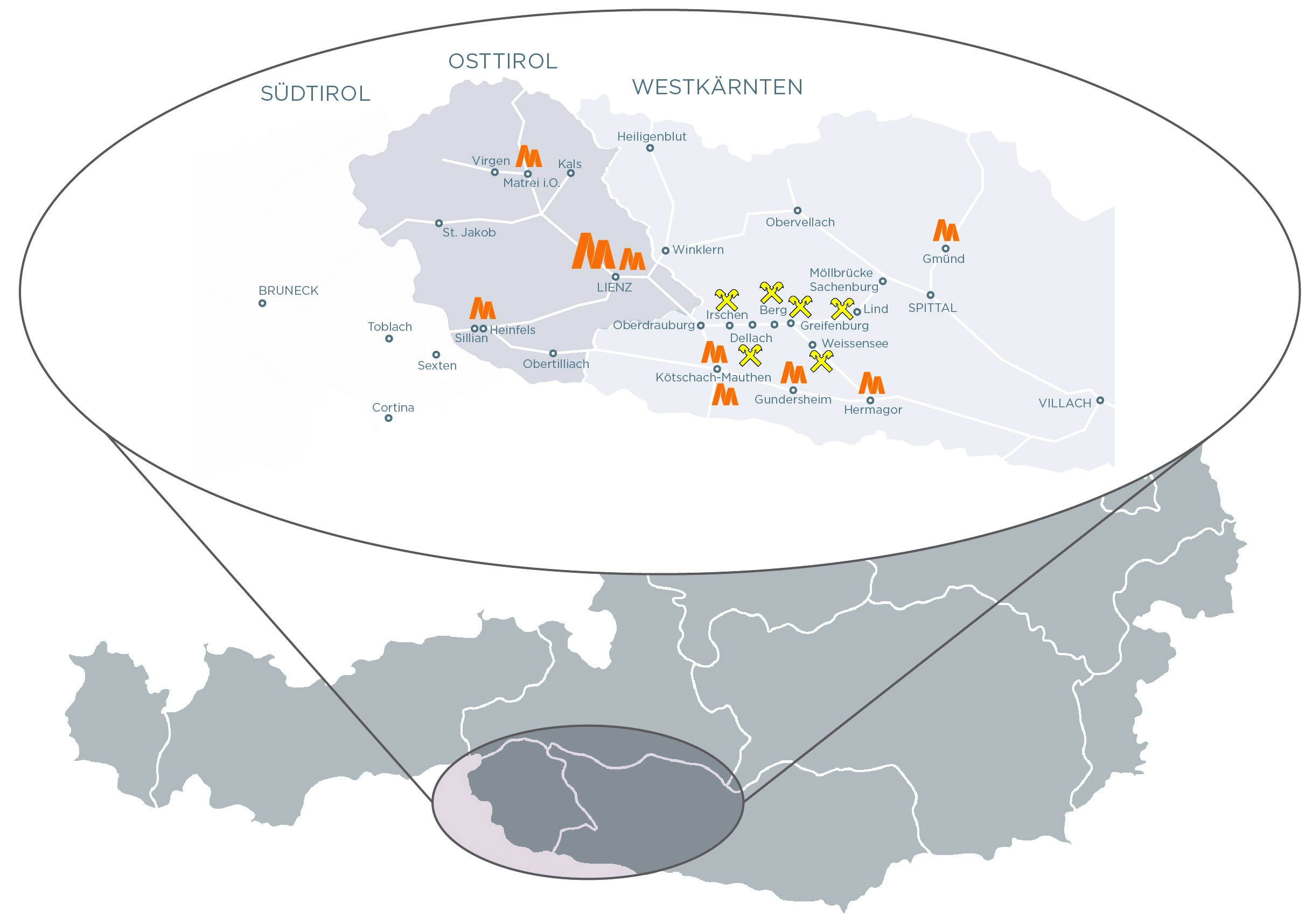 DolomitenBank. Der Region verbunden. (Grafik: DolomitenBank)