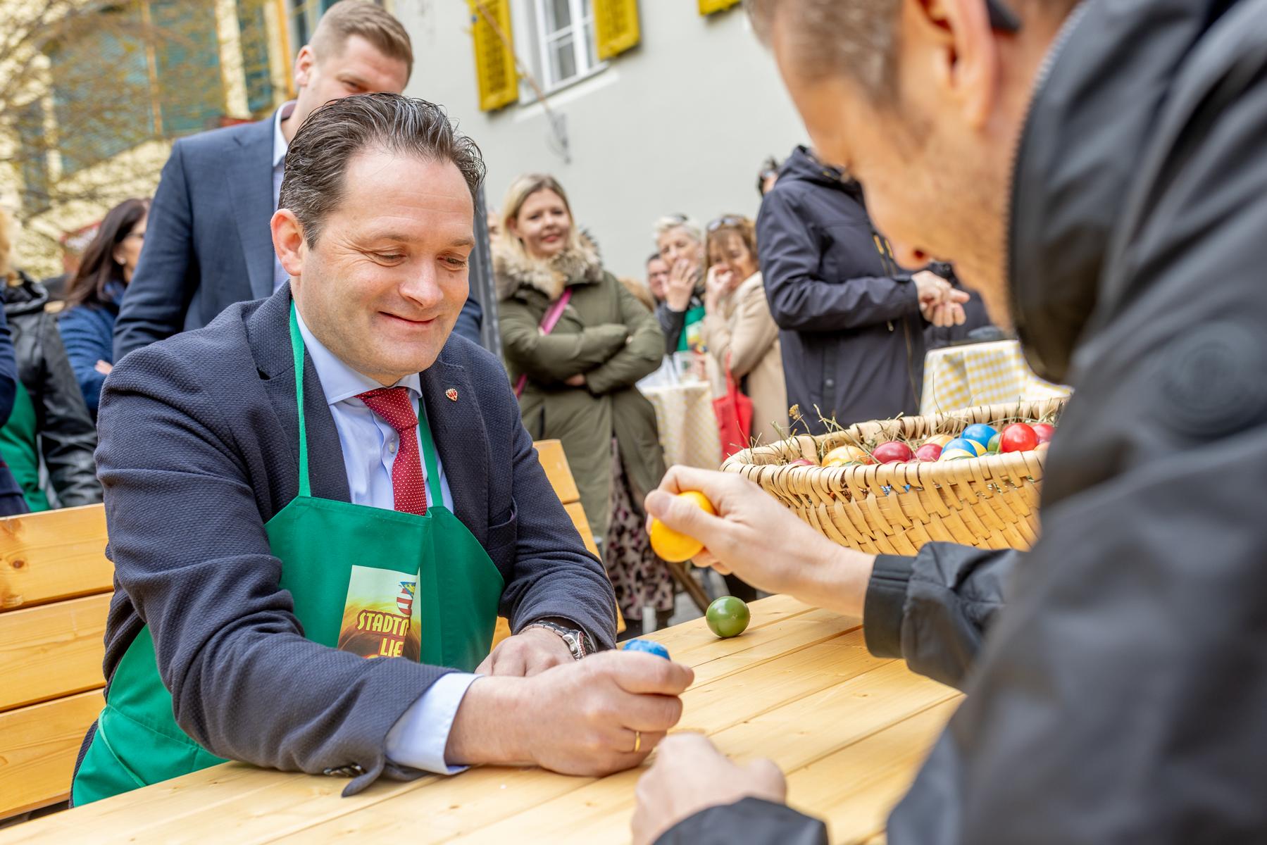 Bundesminister Norbert Totschnig im Duell gegen den Lienzer VP-Obmann Christian Steininger. Foto: Brunner Images