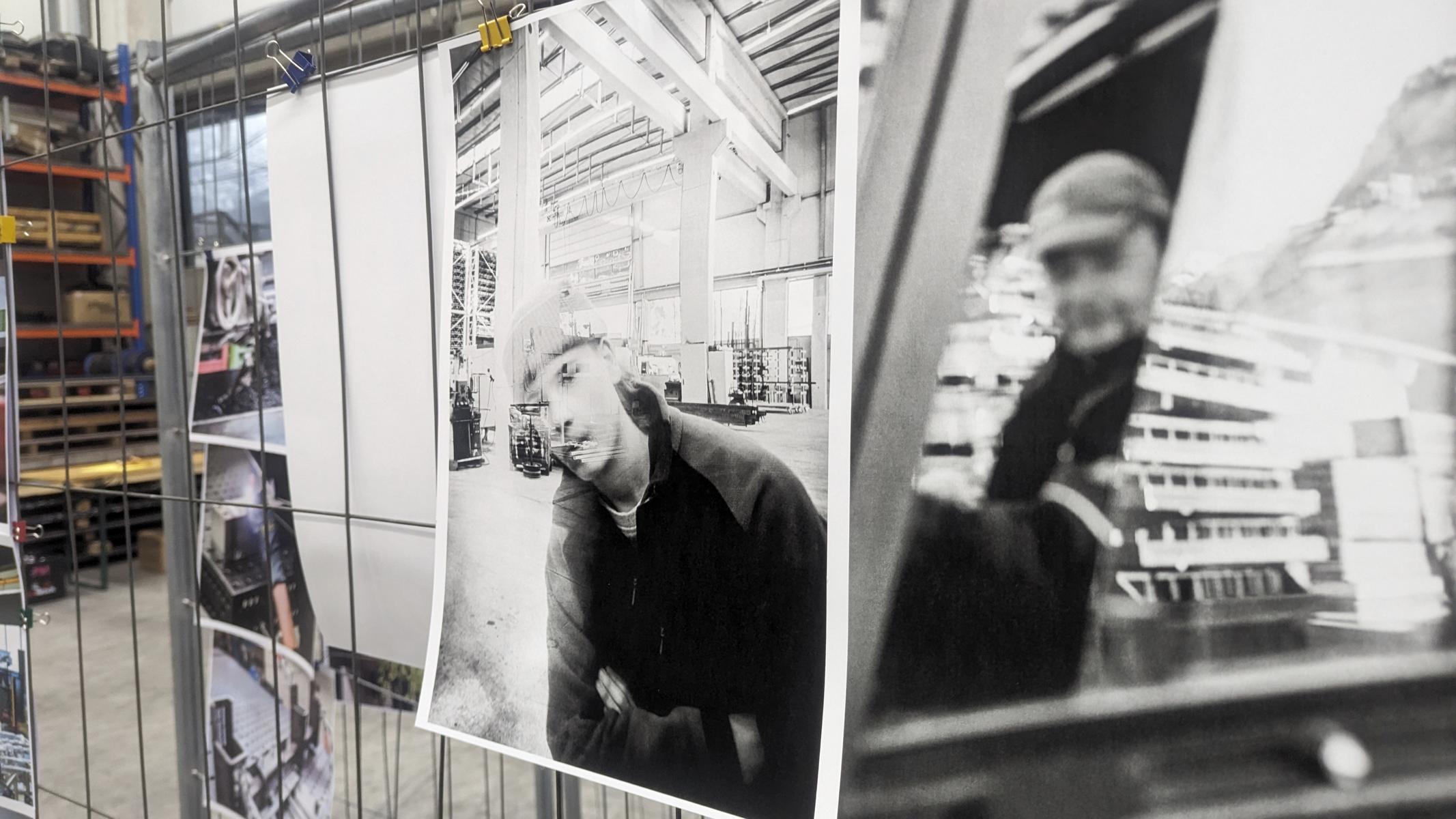 Fotografische Arbeiten der Lehrlinge. Foto Knorr