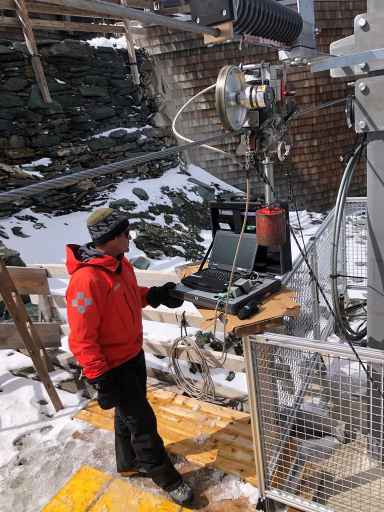 Pr&uuml;fger&auml;t Fa. Schupfer Seilbahntechnik, Foto: EJH/Riepler