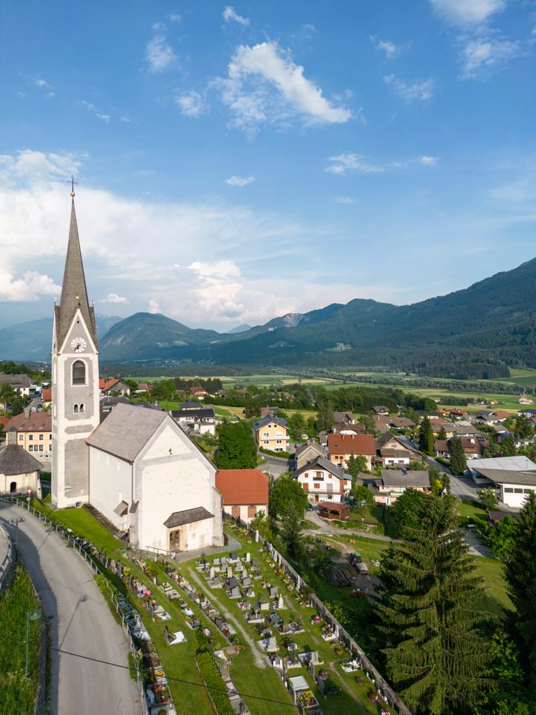 Der Friedhof in Berg im Drautal. Foto: Theatergruppe Berg/Martin Lugger