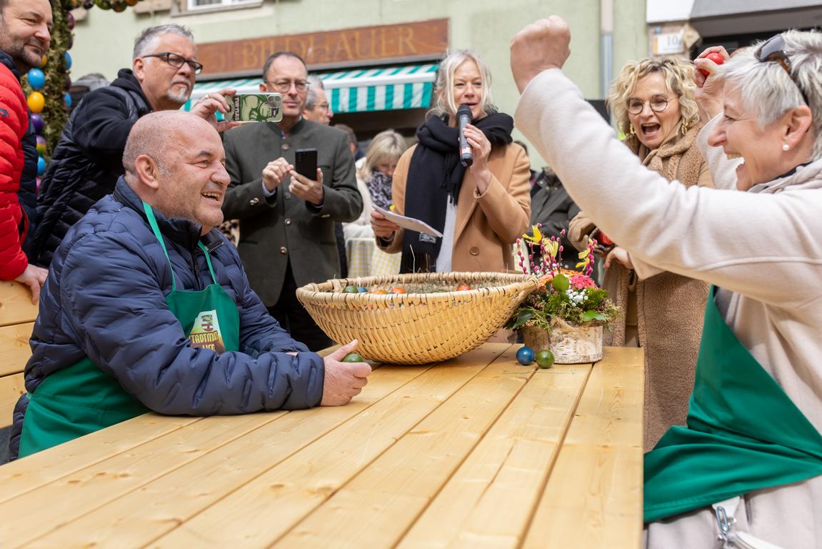 AMS-Chefin Doris Batkowski ging aus dem Final-Pecken gegen Haubenkoch Ernst Moser als Siegerin hervor. Foto: Brunner Images