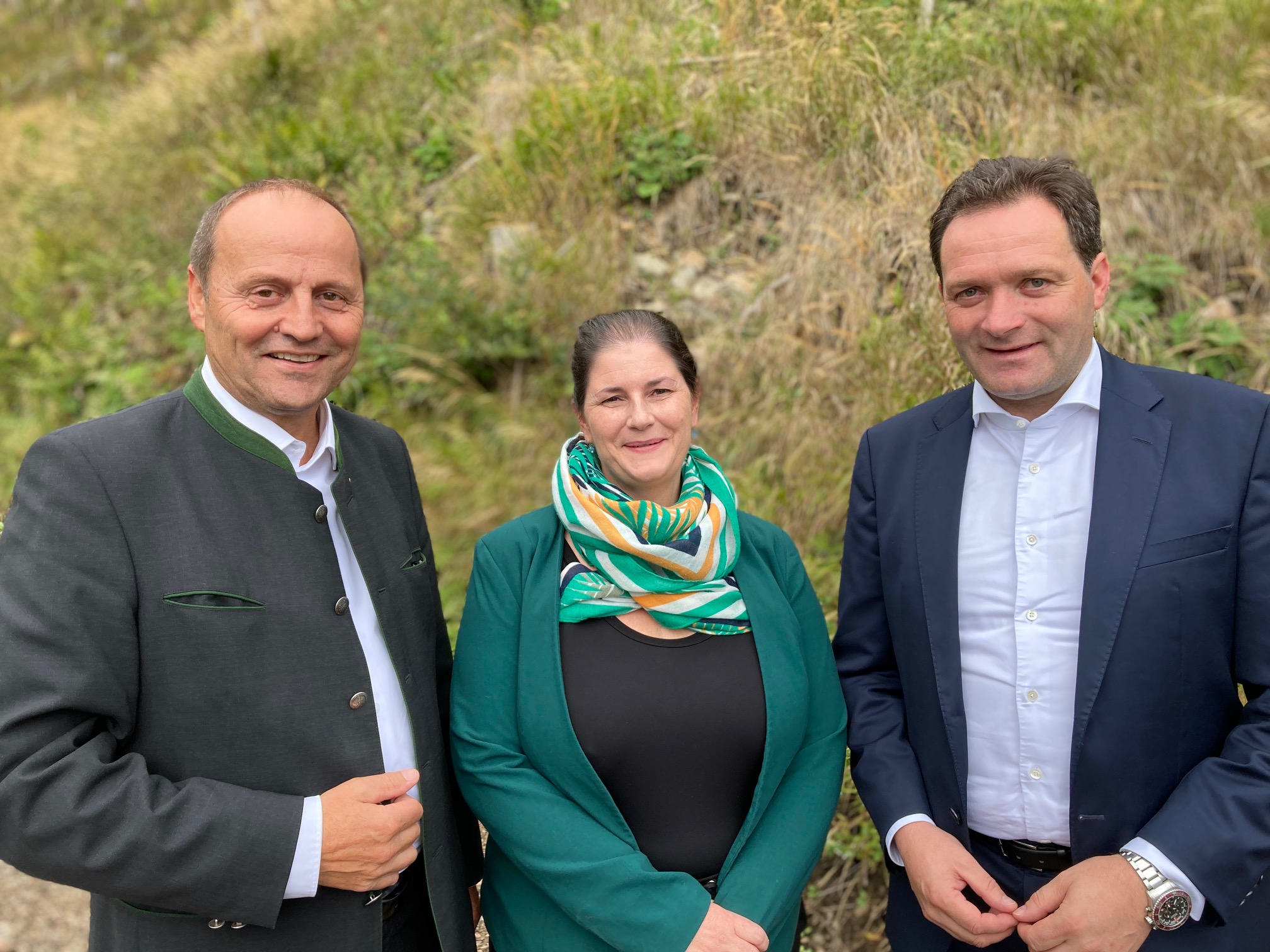 LHStv. Josef Geisler, Bezirkshauptfrau Olga Reisner, BM Norbert Totschnig. Foto: Brugger