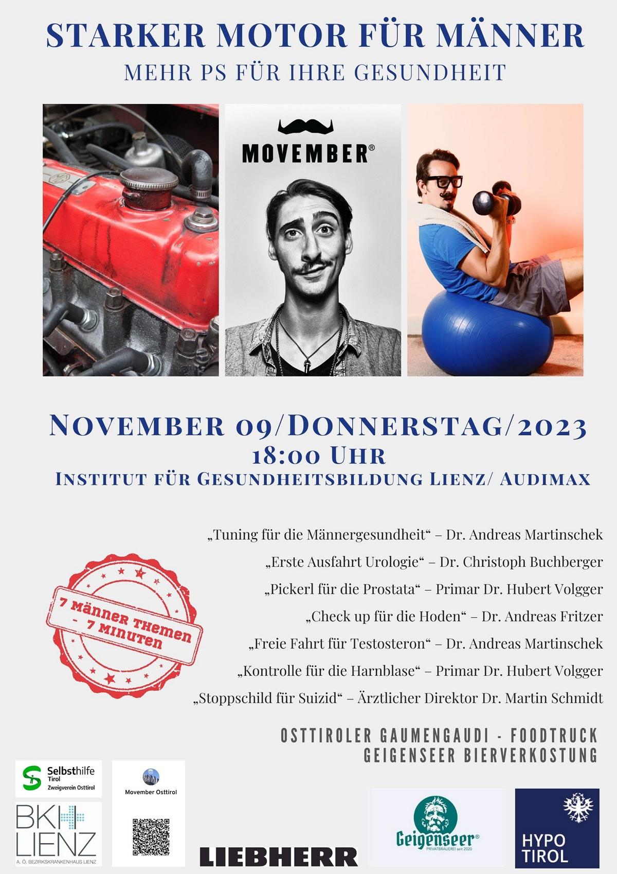 Movember Einladung 9.11.2023