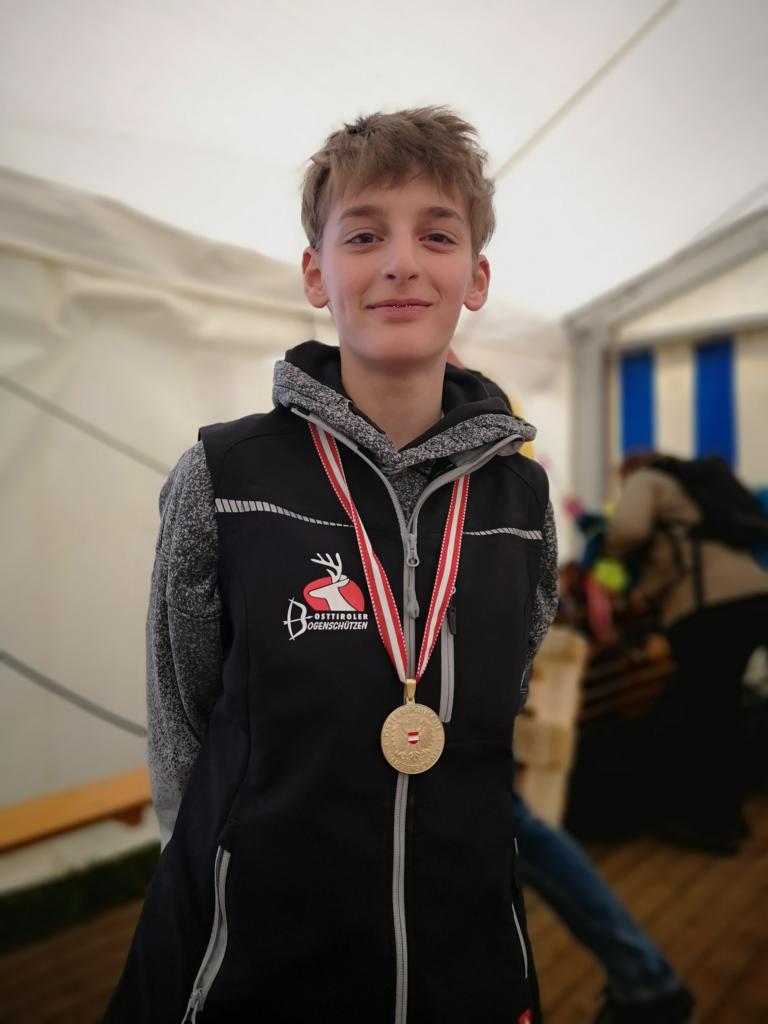 Marcel Fercher &ndash; Osttiroler Bogensch&uuml;tzen &ndash; zum 2. Mal in Folge &Ouml;sterreichischer Meister IFAA Junioren. Foto: Karin Warbinek