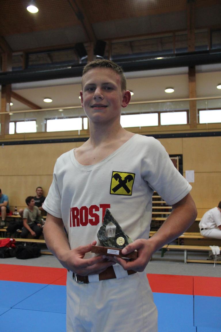 Als Aufsteiger war Matth&auml;us Gander  wiederum am Podest. Foto: Union Matrei