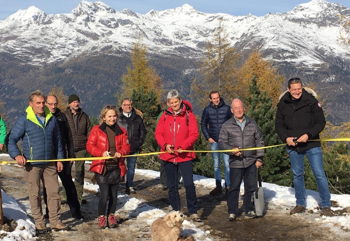 Okt.: Ende Oktober wurde der neue Weg zur Hochsteinh&uuml;tte er&ouml;ffnet. Foto: Brugger