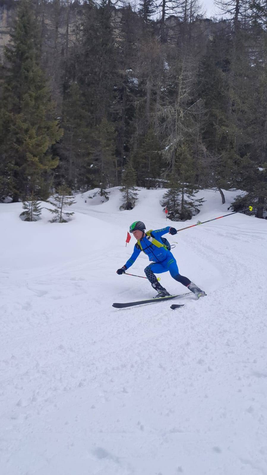 Johannes Unterasinger (Union Compedal Assling) bei der Abfahrt. Foto: Bergrettung Lienz