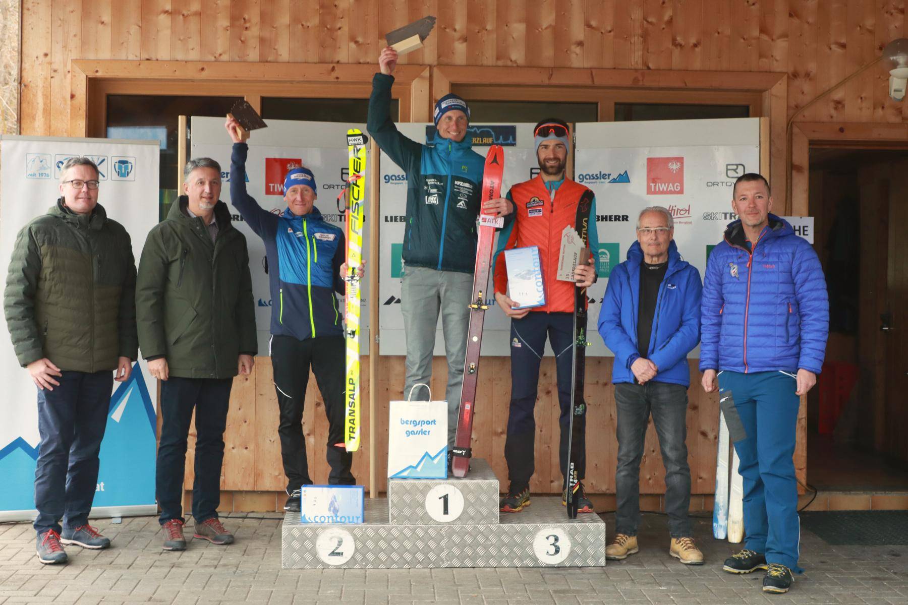 Das Herrenpodest in der Rennklasse. Foto: Lassnig