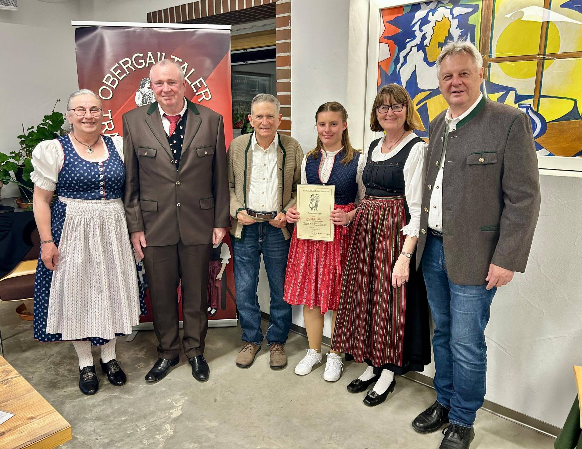 Helga M&ouml;rtl, Armin Schertler, Ehrung f&uuml;r 10 Jahre - Simetzberger Peter/i.V. seiner Gattin Lygia und Schmid Luisa, Waltraud Puntigam, Bgm. DI Leopold Astner