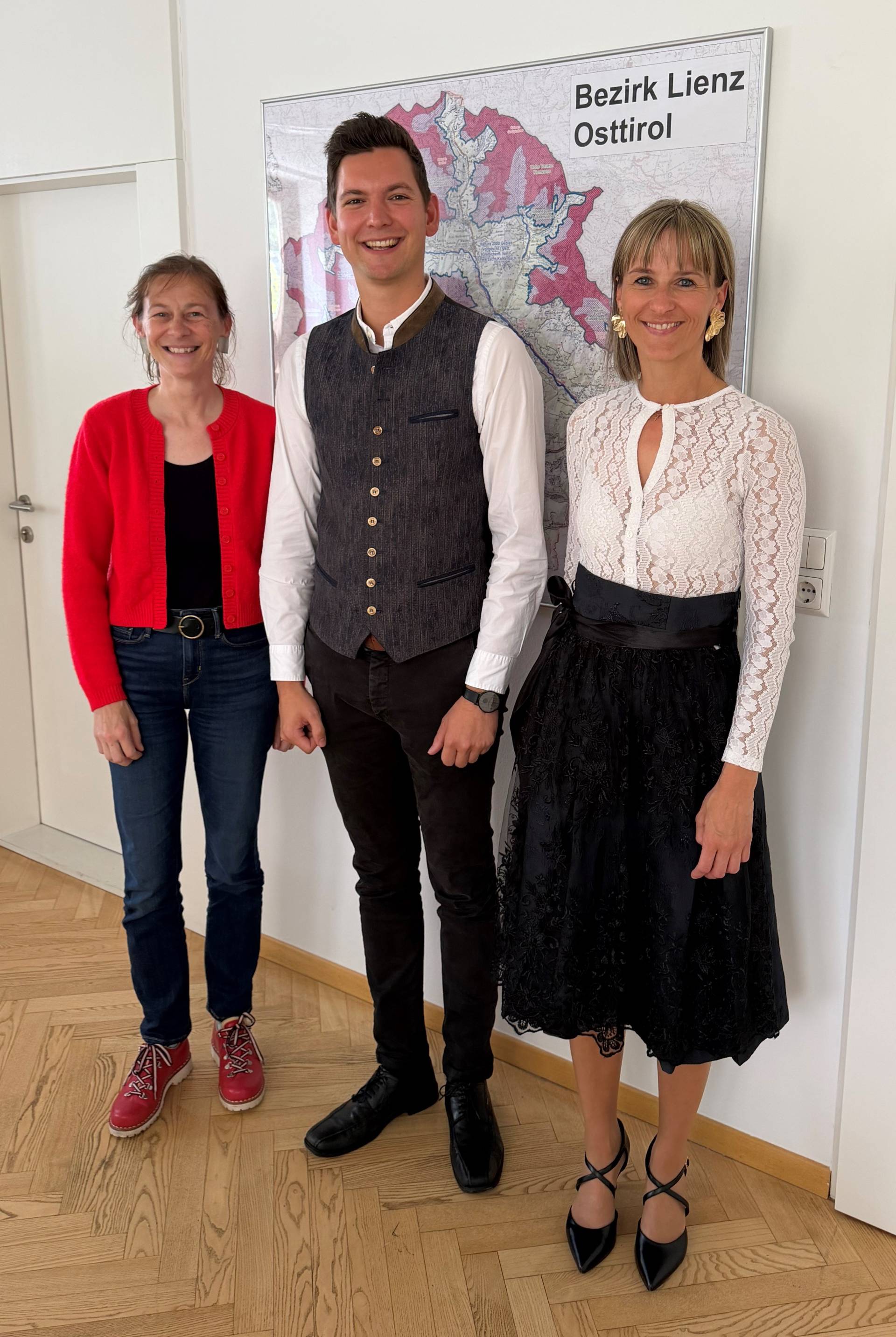 BH Heinricher mit Kaplenig und Ganeider. Foto: BH Lienz