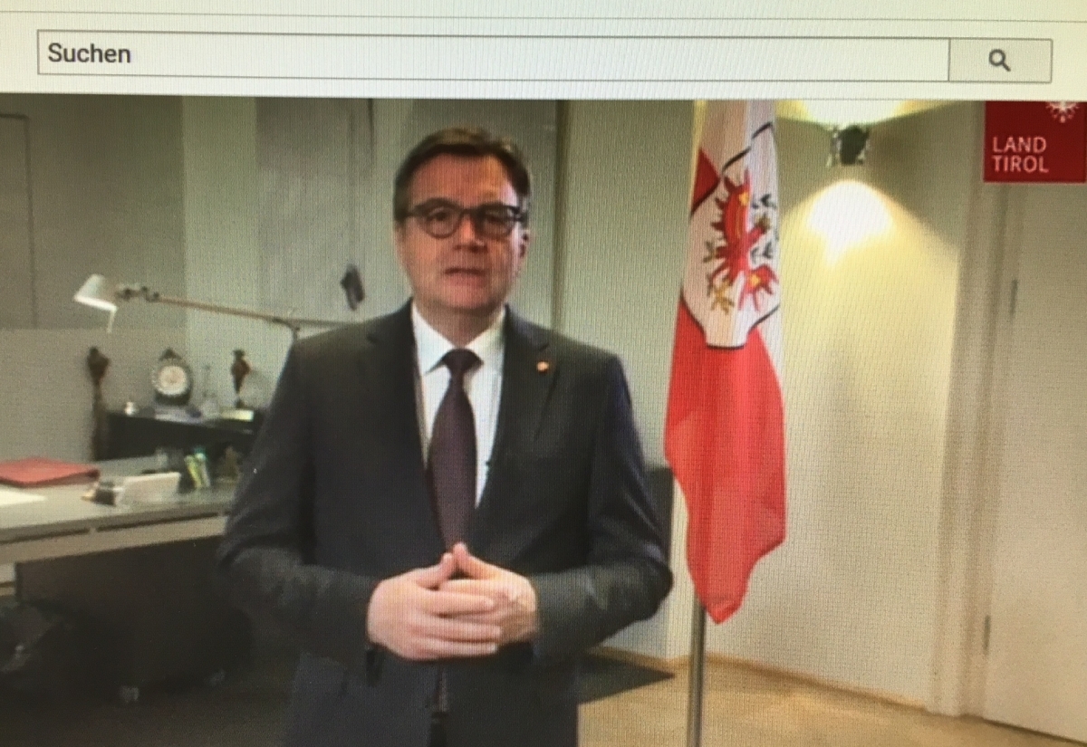 LH G&uuml;nther Platter richtet Botschaft an TirolerInnen