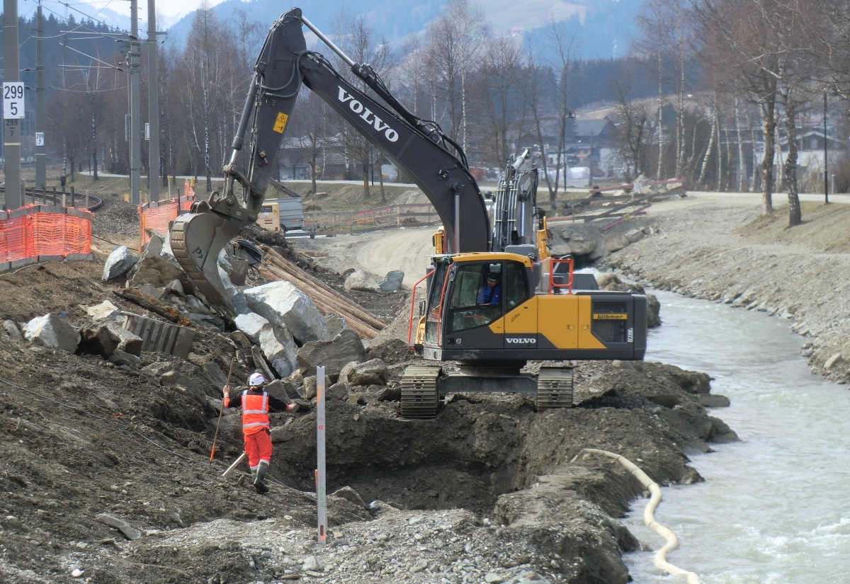 Halbzeit beim Hochwasserschutzprojekt in Sillian