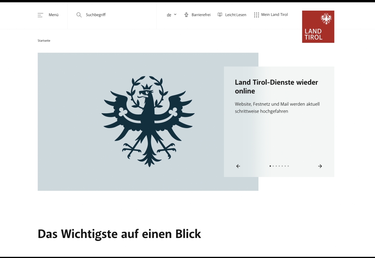 Nach Ausfall: Dienste des Landes Tirol wieder online