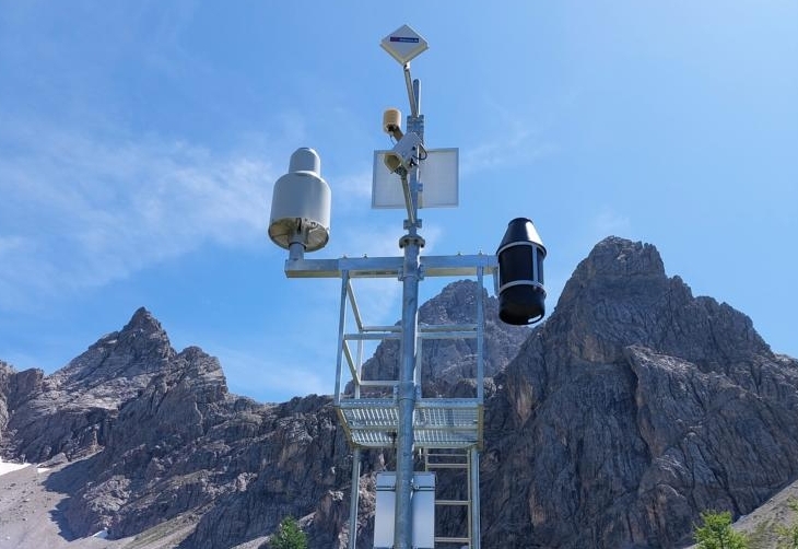 Niederschlagsmessstelle in den Lienzer Dolomiten 