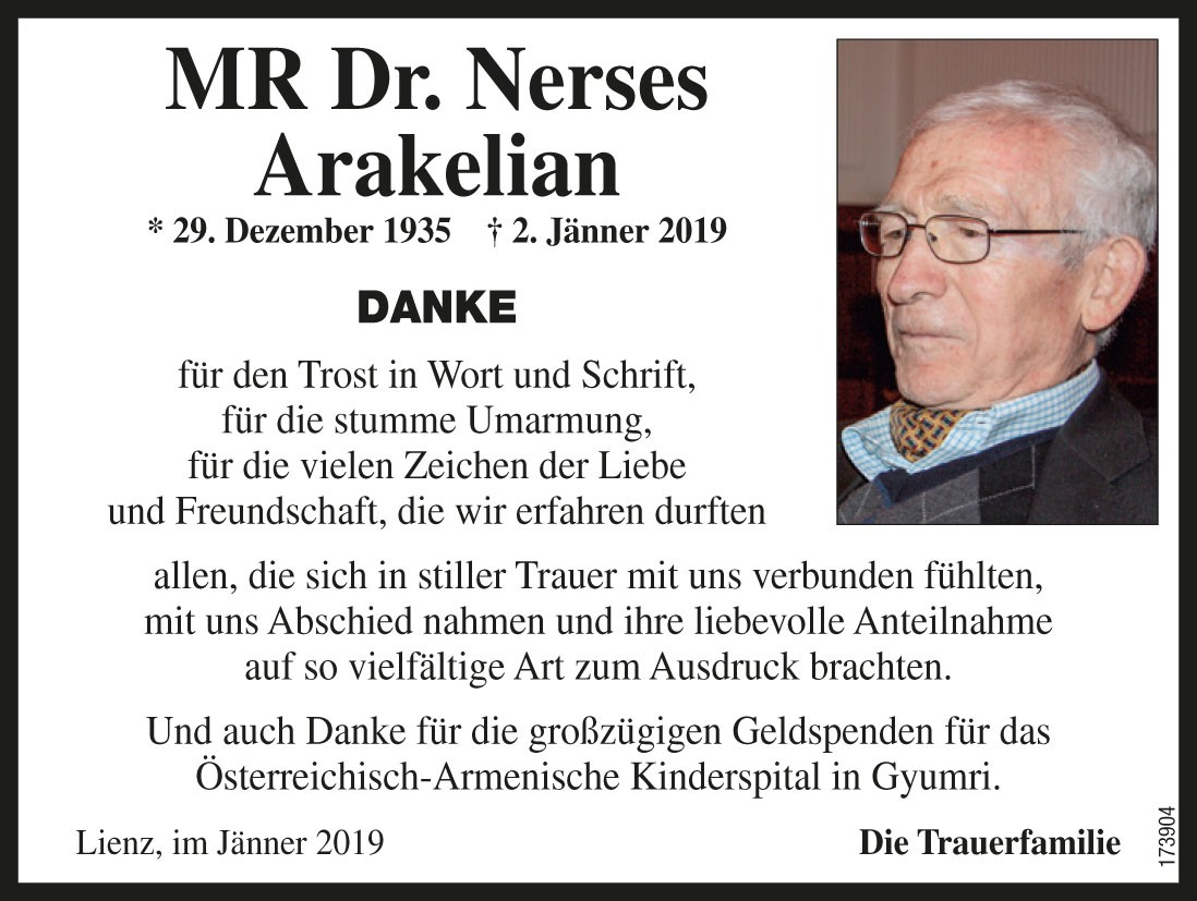 MR Dr. Nerses Arakelian