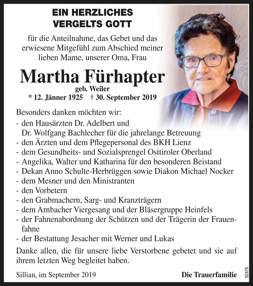 Martha F&uuml;rhapter
