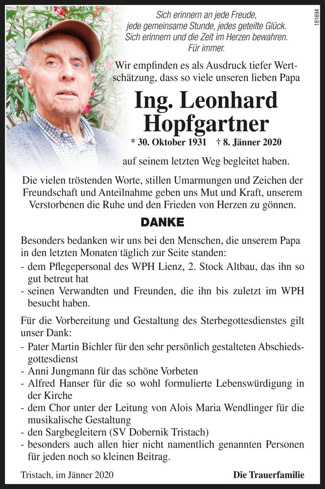 Ing. Leonhard Hopfgartner