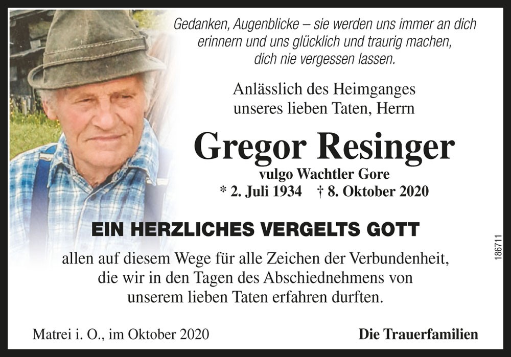Gregor Resinger Wachtler Gore 