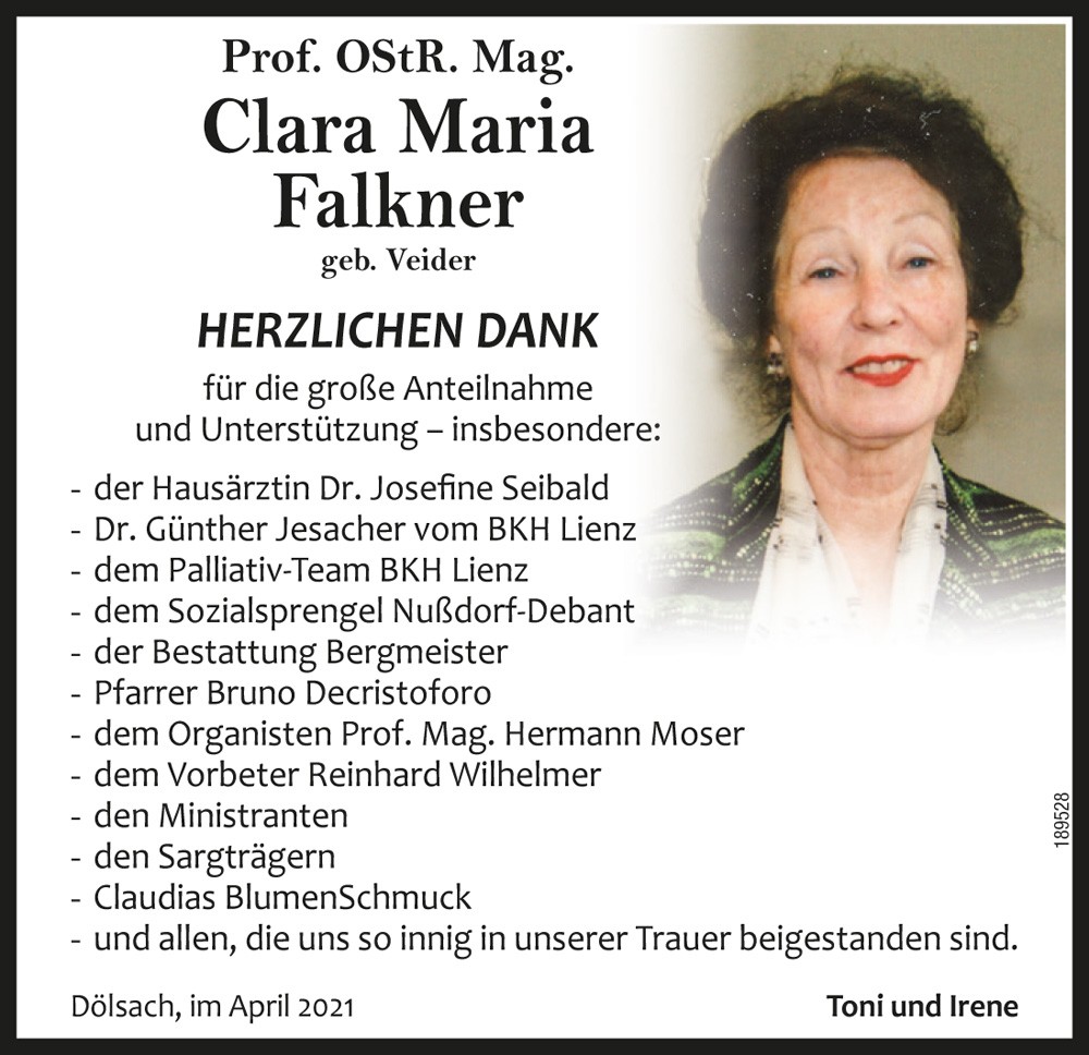 OStR Prof. Mag. Clara Maria Falkner