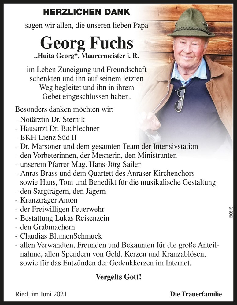 Georg Fuchs, "Huita Georg"