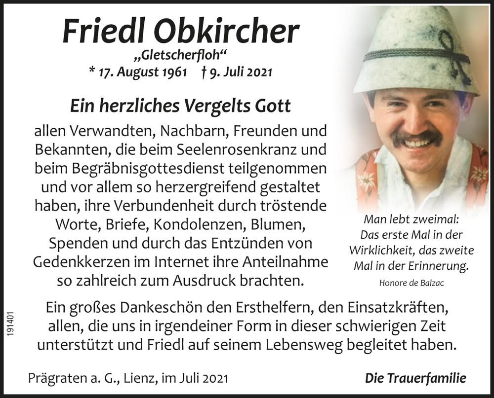 Friedl Obkircher "Gletscherfloh"