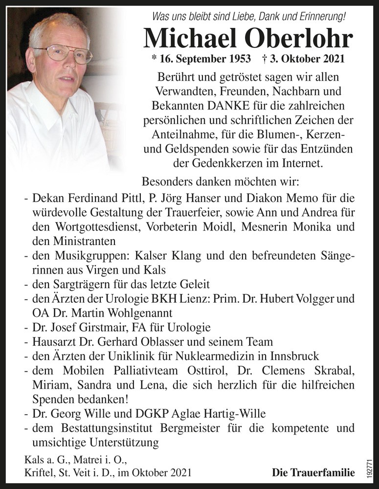 Michael Oberlohr, vlg. Amraser