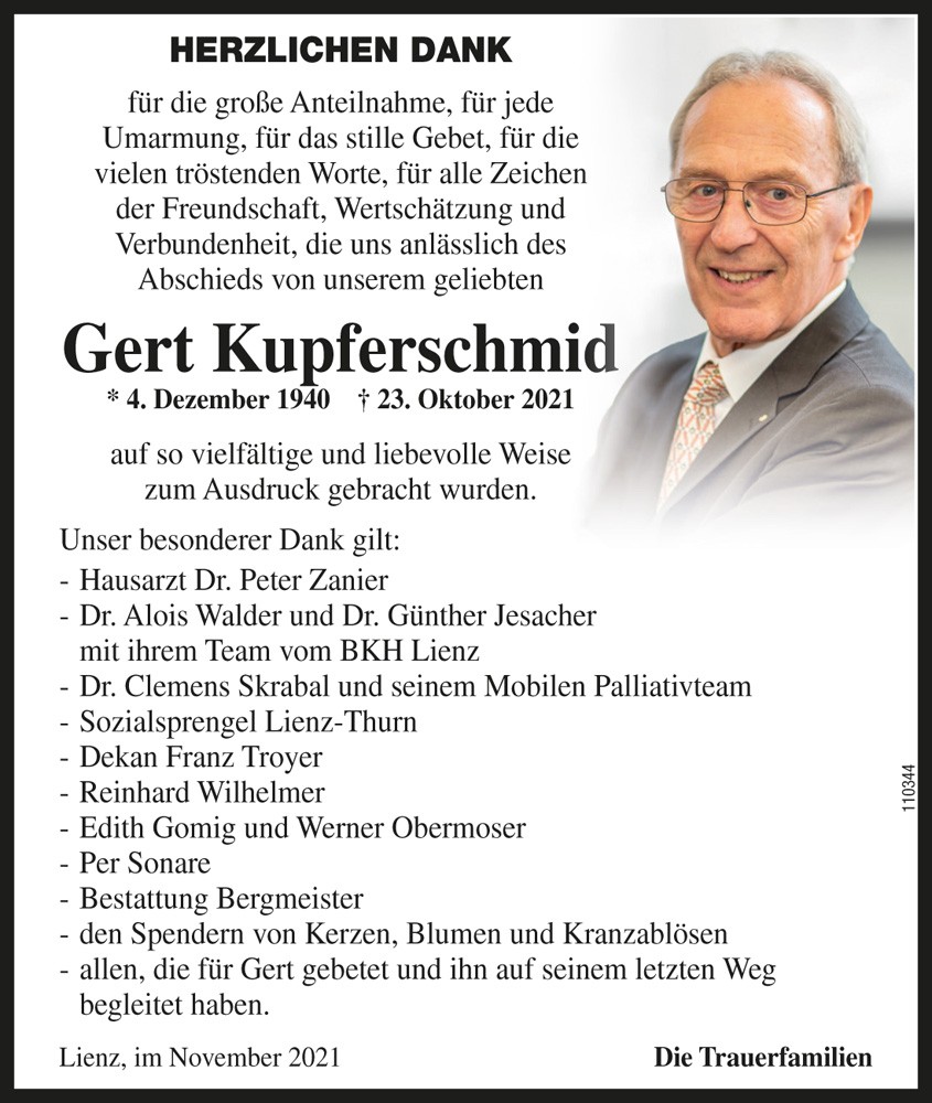 Gert Kupferschmid, Steuerberater i.R.