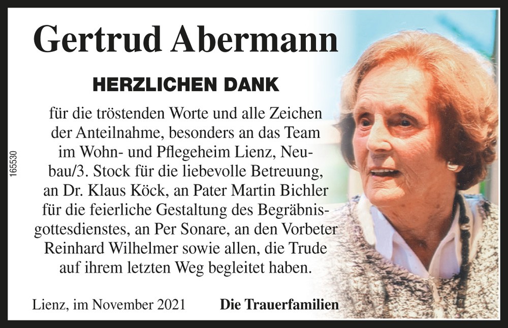 Gertrud Abermann, geb. Wawruska