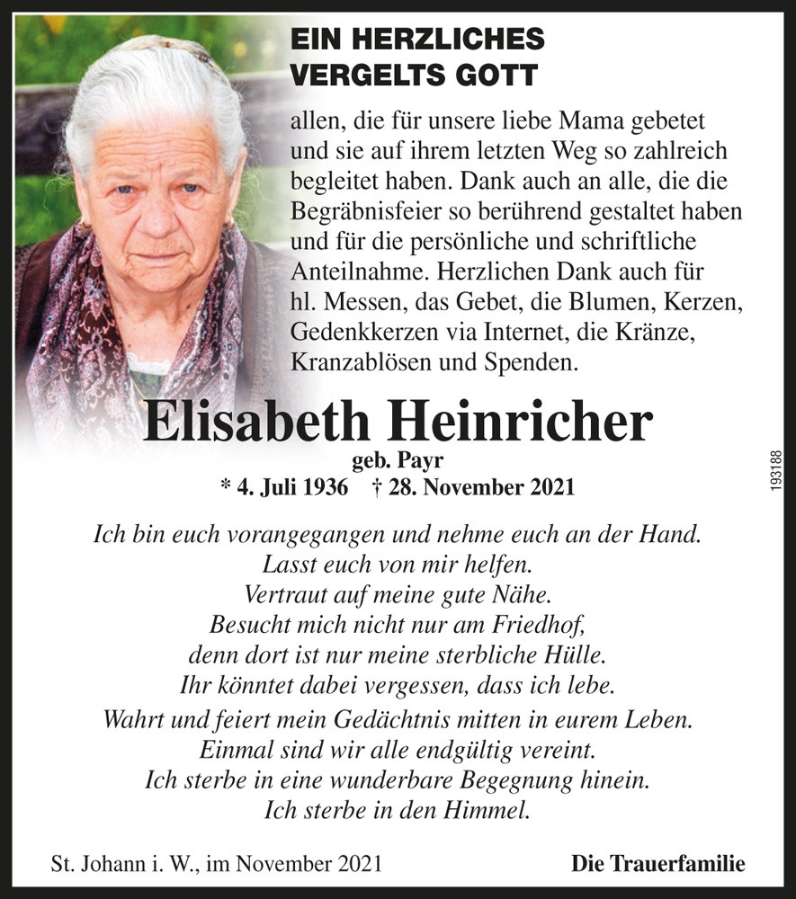 Elisabeth Heinricher, geb. Payr