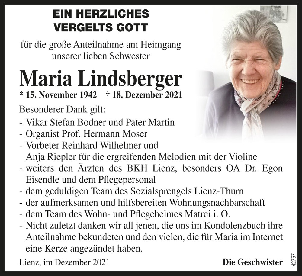 Maria Lindsberger