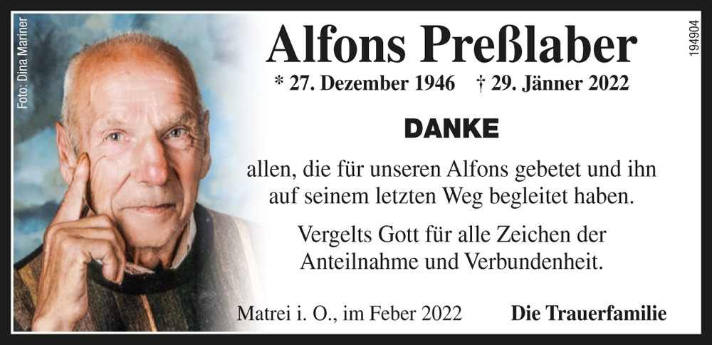 Alfons Pre&szlig;laber, "Lippa Fonsl"