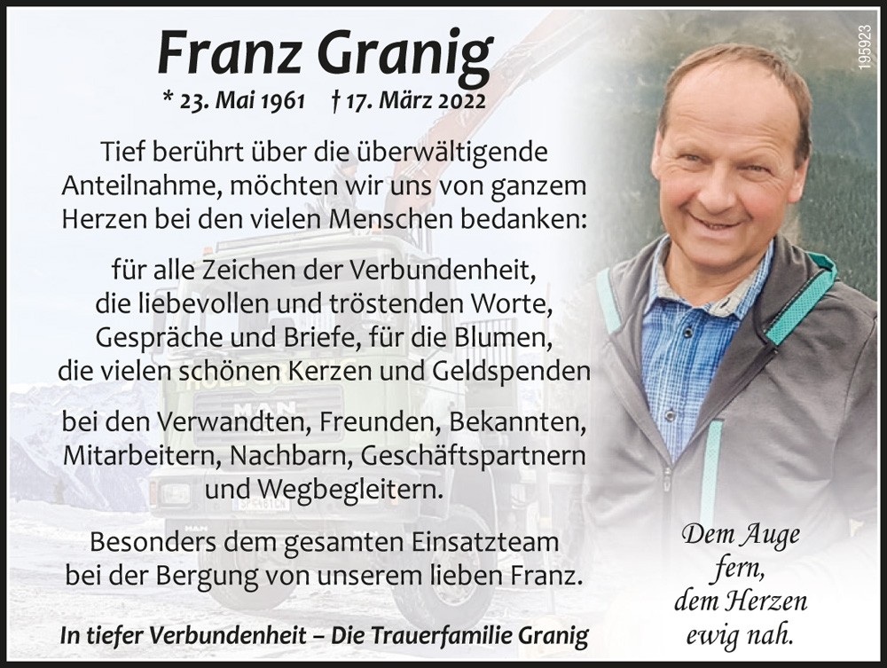 Franz Granig, S&auml;gewerksbesitzer
