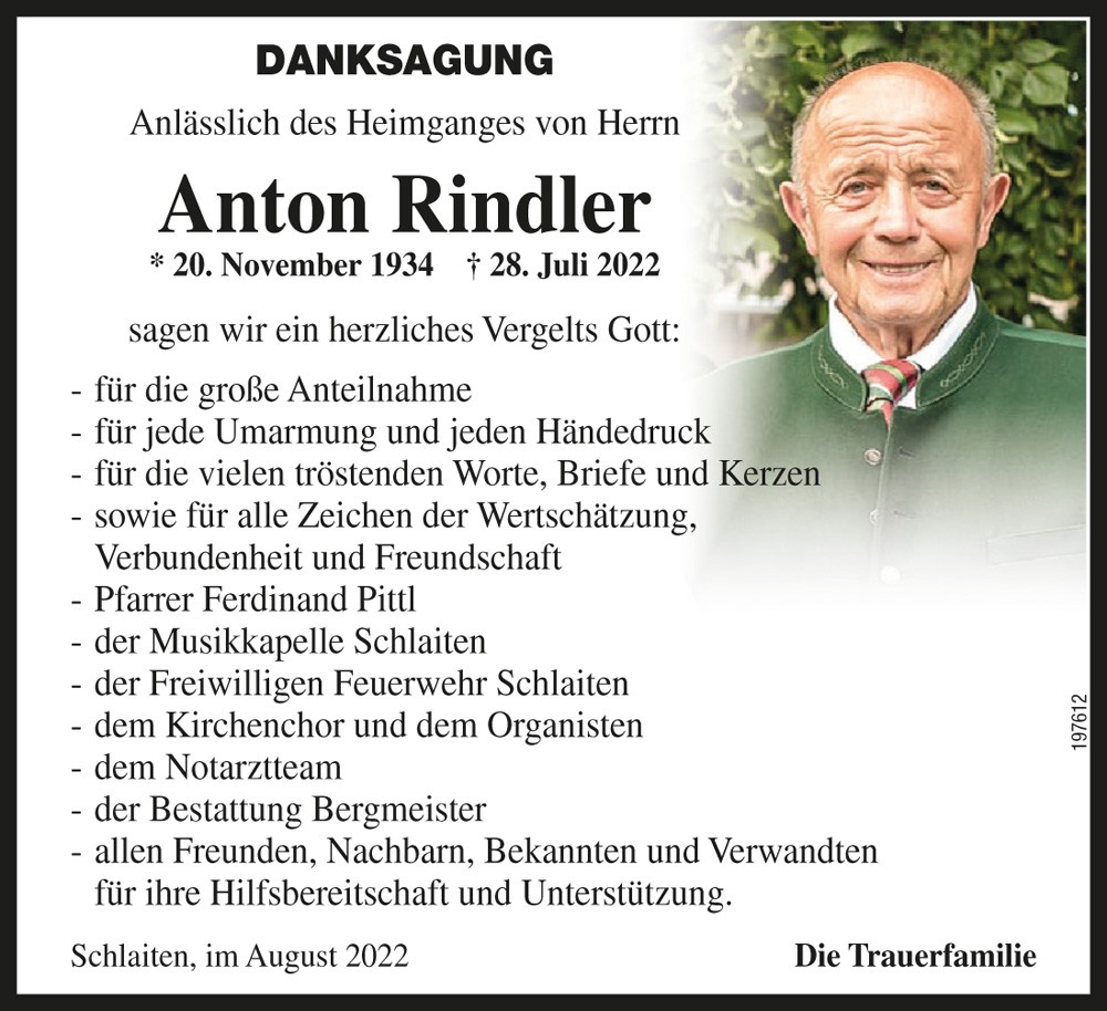 Anton Rindler, vlg. J&ouml;rl