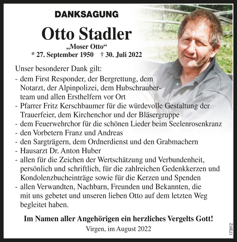 Otto Stadler, "Moser Otto"