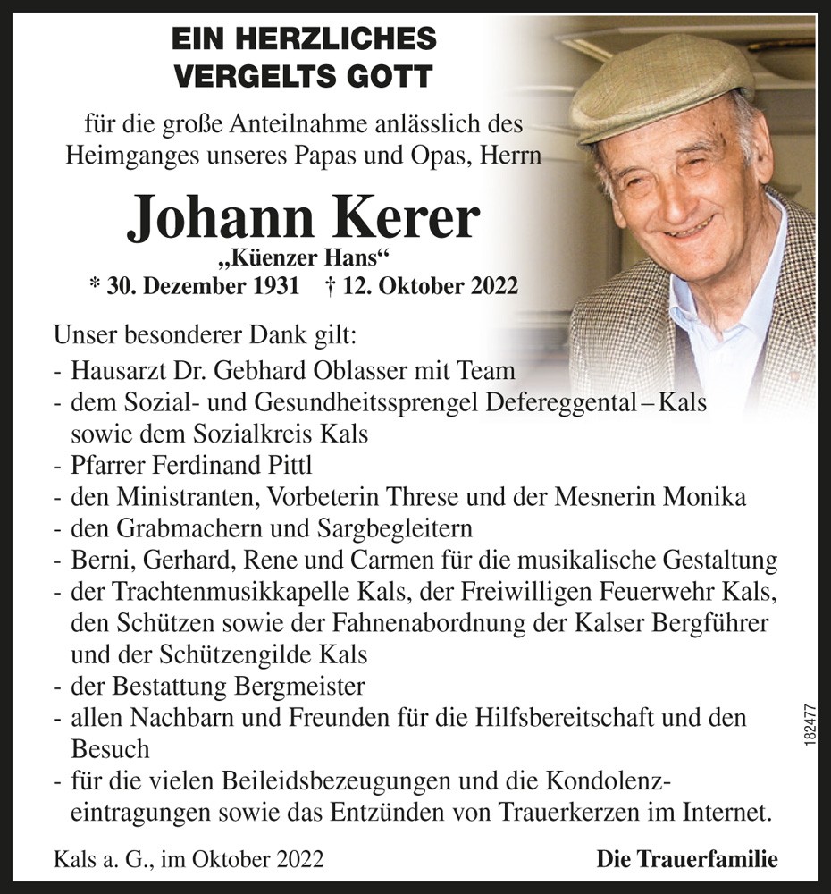 Johann Kerer, "Kuenzer Hans"