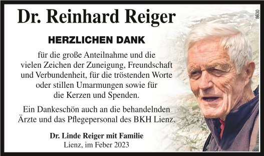Dr. Reinhard Reiger