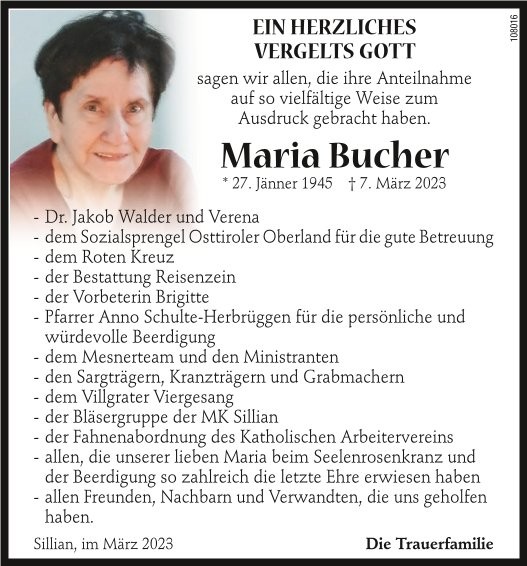 Maria Bucher