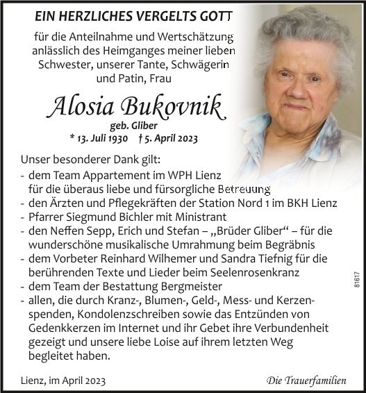 Aloisia Bukovnik
