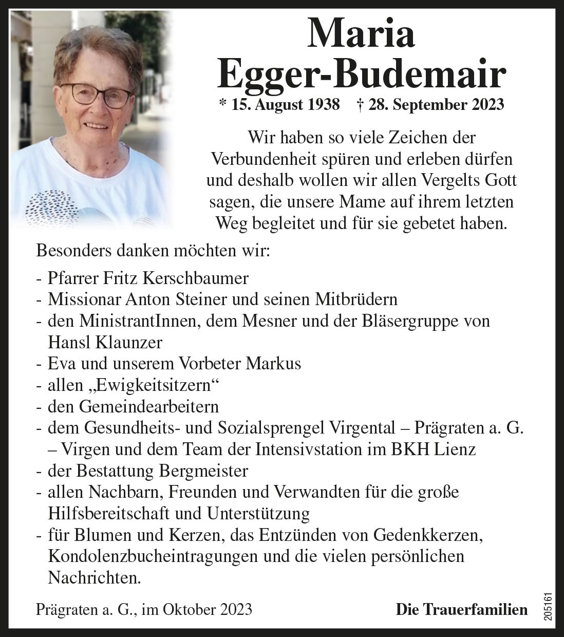 Maria Egger-Budemair