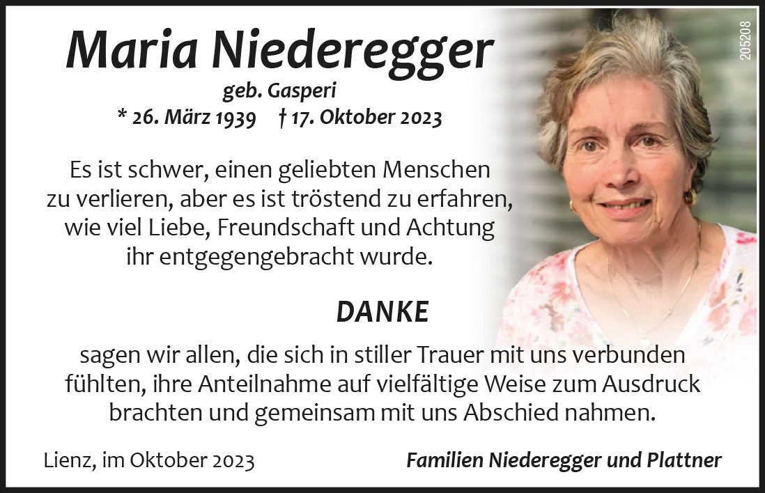 Maria Niederegger