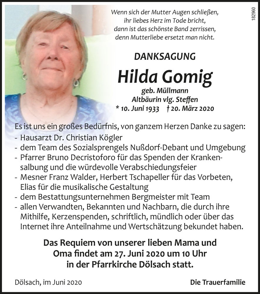 Hilda Gomig, vlg. Steffen