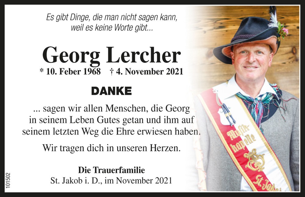 Georg Lercher, vlg. Stinlis