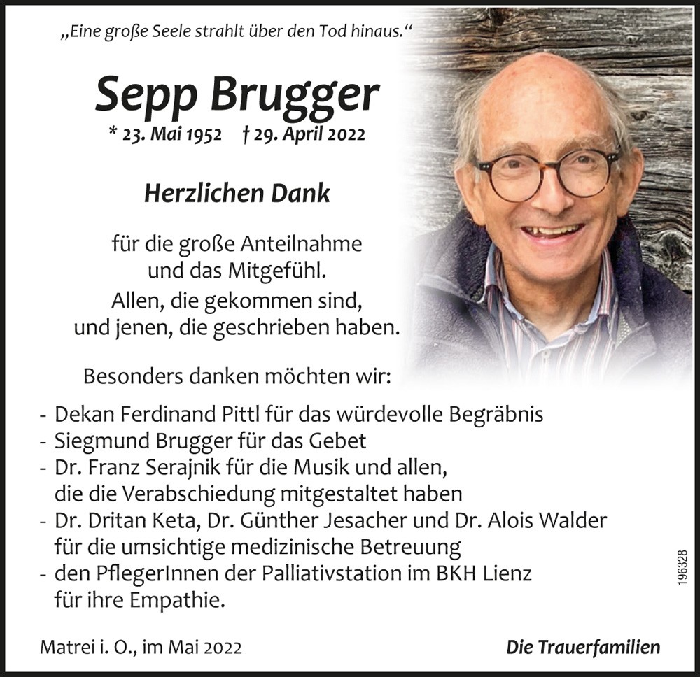 Josef Brugger, "Schmuntzer"