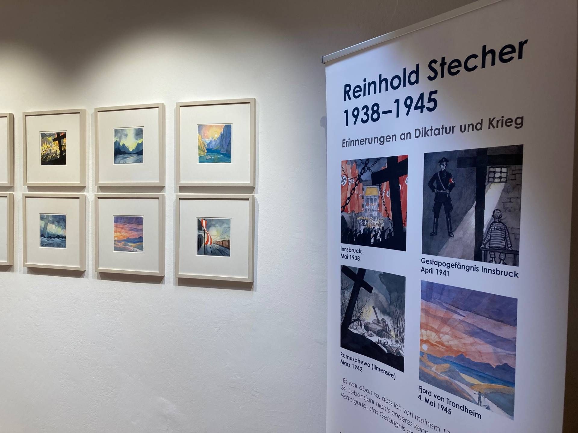 "Der blaue Himmel tr&uuml;gt" Erinnerung an Diktatur und Krieg von Reinhold Stecher im BHO. Foto: Stangl