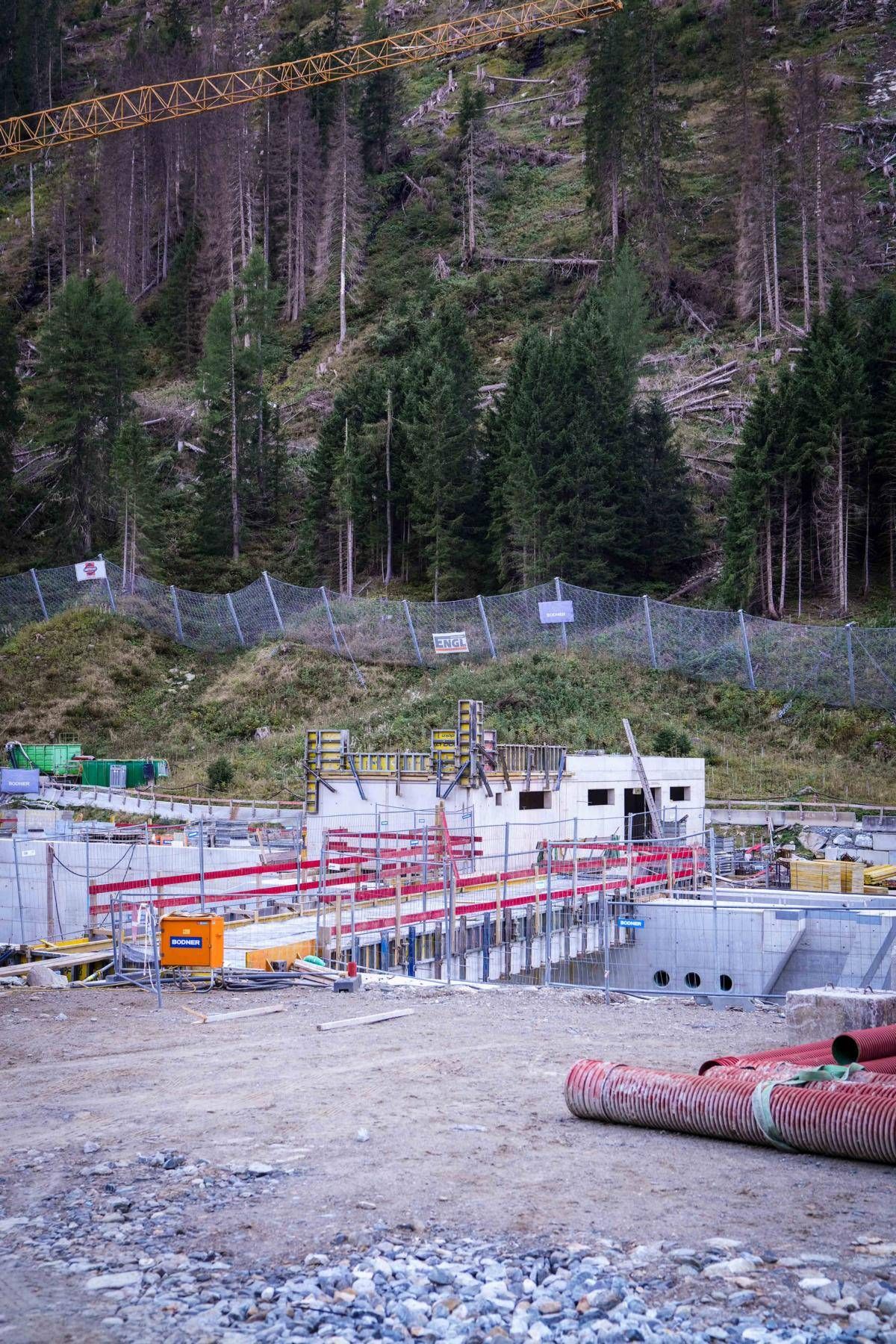 Blick auf die Bausstelle im Tauerntal. Foto: Wirtschaftsbund Tirol