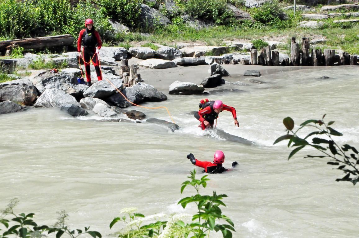 Die Wasserrettung Osttirol zeigte ihr K&ouml;nnen im Rahmen einer Einsatz&uuml;bung