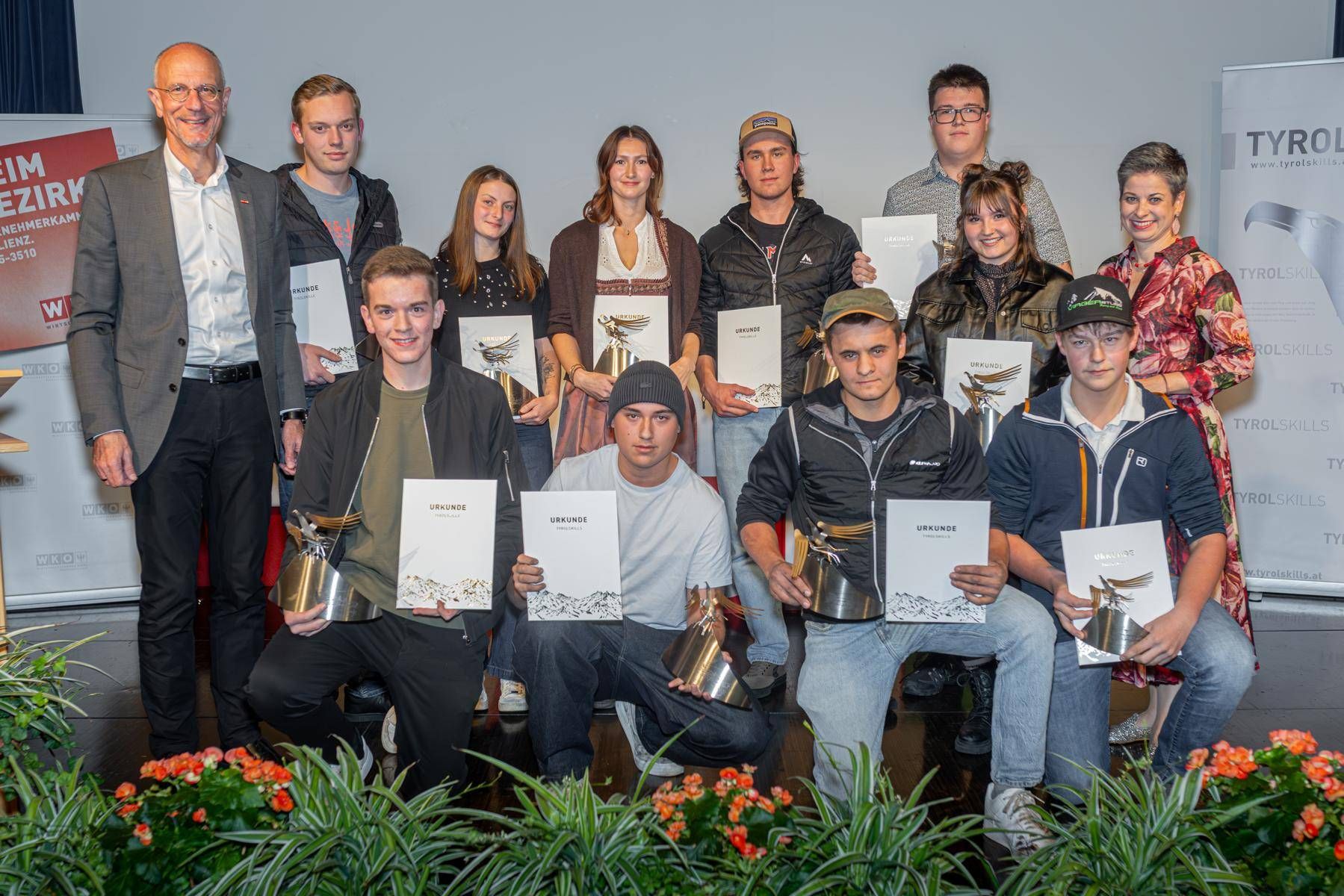 Die anwesenden Drittplatzzierten. Foto: WK Tirol/Brunner Images