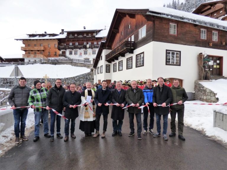 Trattengrabenbr&uuml;cke im Lesachtal feierlich er&ouml;ffnet